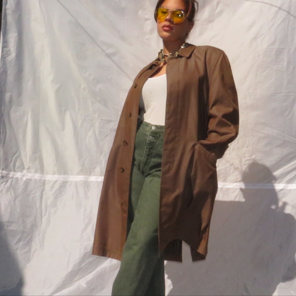 VINTAGE IRIDESCENT SWING COAT